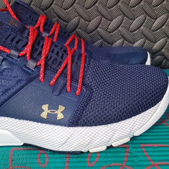 Under Armour Womens Project Rock 2 HOVR Training Shoes Navy 3022398 7.5 8.5 - Picture 6 of 11
